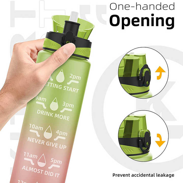 Botella De Agua a Prueba De Fugas Bouteille Deau En Plastics Cute Promotional Plastic Water Bottle Custom Logo