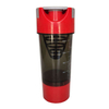 600Ml Wide Mouth Clear Motivational Plastic Protein Sports Shaker Water Bottle With Pill Box Capacity Scale