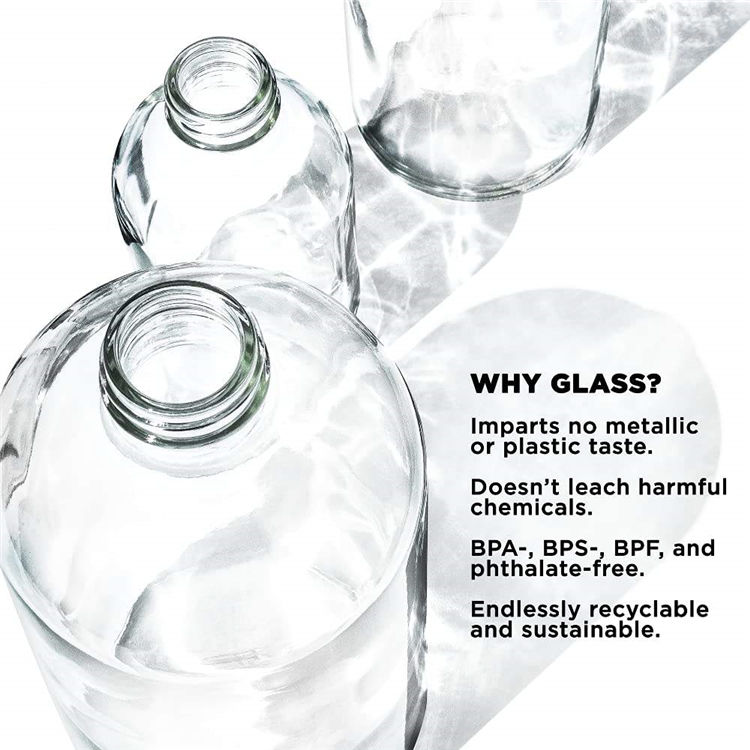 Wholesale Fabriquant Des Bouteilles En Verre 32 Oz 32Oz 1 Liter 1L Borosilicate Glass Water Bottle With Silicone Sleeve