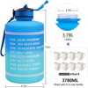128 Oz Botellas Deportivas De Plastico Workout Sport Plastic Motivational Water Bottle With Time Marker