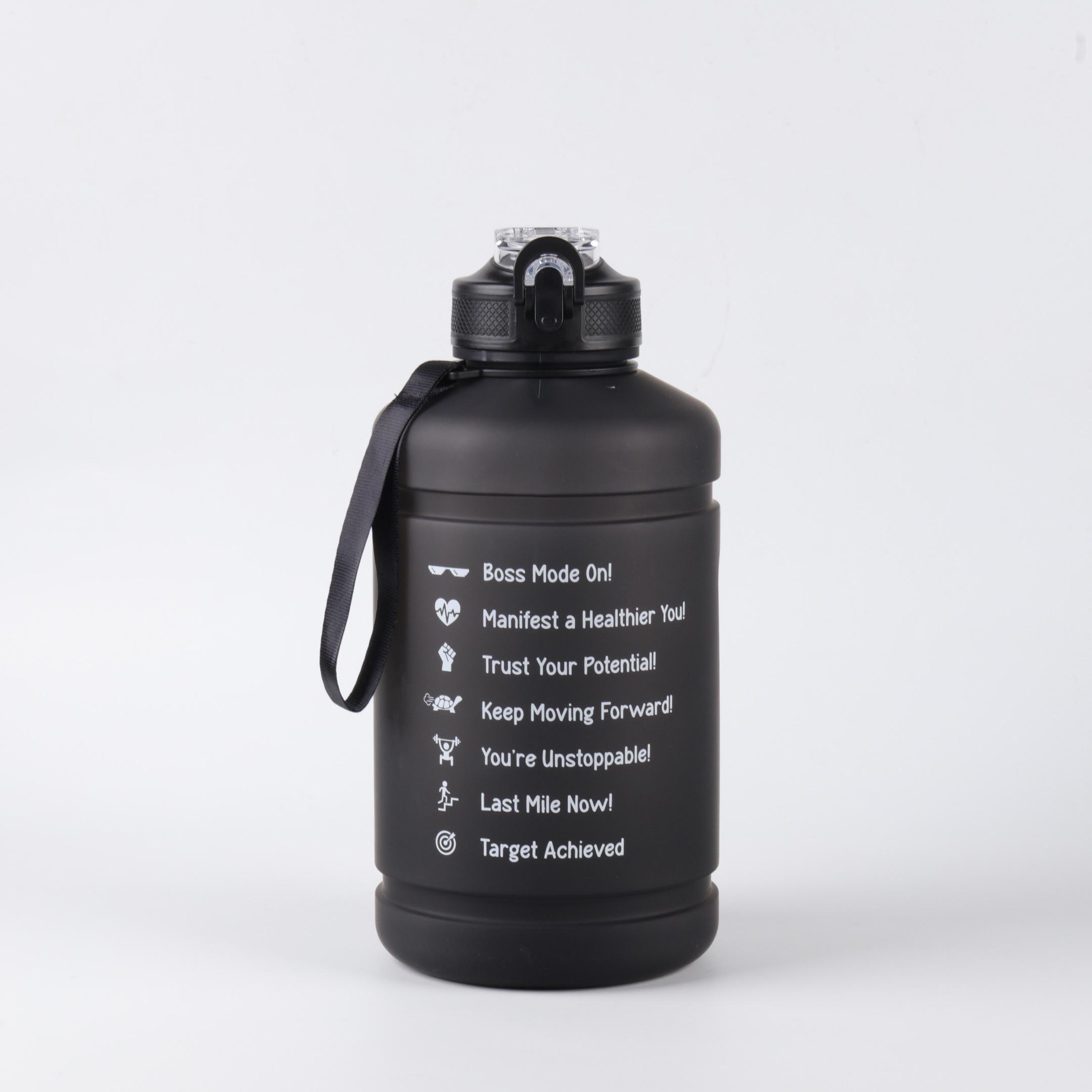 Water Bottles Gym Jug Big Capacity Plastic Motivational Half Gallon/2.2l Water Bottles With Custom logo