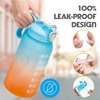 Half Gallon Water Bottle With Storage Sleeve 2L Tritan Drinking Bottle Sports Gym Bottle Water Jug with Handle