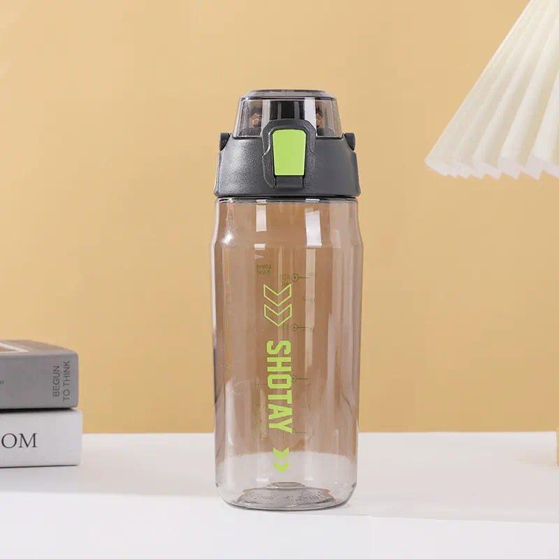 New Cool Gradient Color Grey Black 32OZ 1Liter Motivational Fitness Sports Water Bottle With Time Marker