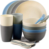 Rpet Plastic Bowl with Plate Is a Classic Design to Suit Your Vintage Kidtchen