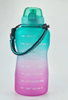 Gradient 64 oz Sports Water Bottle Girls Wholesale Plastic Reusable Plastic Water Bottle With Straw and Lid