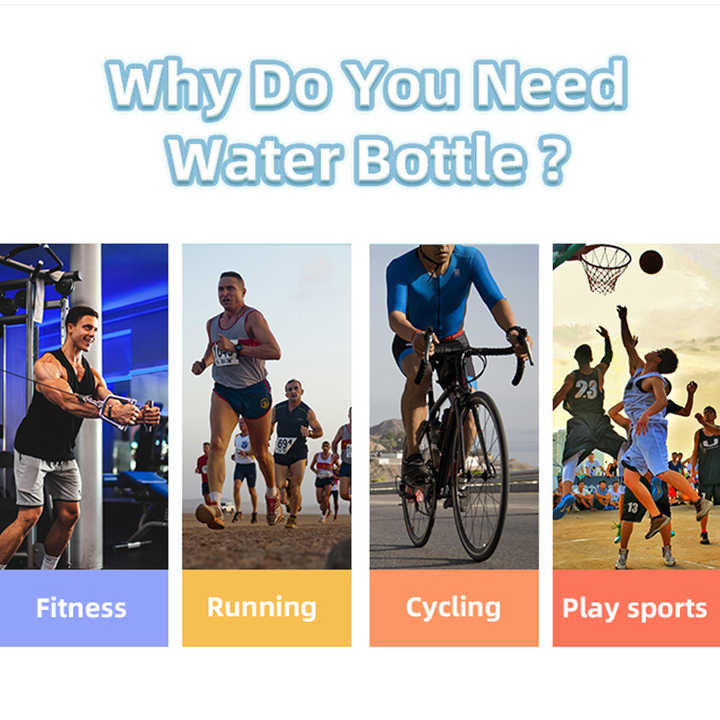 Botellas De Agua Reutilizables Bpa Free Drink Water Eco Drinking Bottle With Straw Lid and Flip Bottles