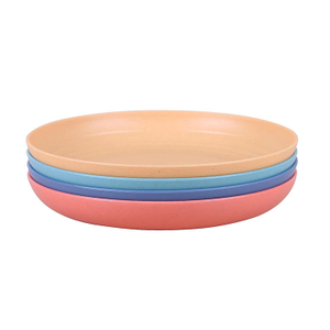 RPET Pratos Palha De Trigo Picnic Wheat Straw Fiber Bowl Biodegradable Dishes Plate Plates