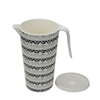 Bpa-free Bamboo Fiber Water Juice Jug With Side Handle for Home