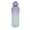 Custom Logo Plastic Bottle Gym 1.5 Liter 50Oz Half Gallon Motivational Sports Water Bottle for Sport With Time Mark