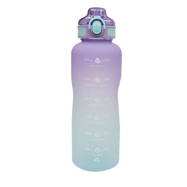 Custom Logo Plastic Bottle Gym 1.5 Liter 50Oz Half Gallon Motivational Sports Water Bottle for Sport With Time Mark