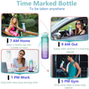 Good Quality Wholesale Portable 1000ml Large Capacity 32oz Gradient Paint Plastic Water Bottle