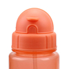 High Quality 600Ml Slim Colorful Clear Straw Kid Bpa Free Plastic Water Drink Bottle With Lid