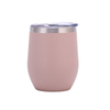 12oz High Quality Double Wall Insulated Custom Logo Stainless Steel Coffee Mugs Egg Shape Tumbler With Lid