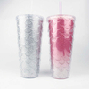 Spill Proof Designer Double Wall Coffee Pink Tumbler With Straw a Personalise Drinkware Tumblers