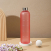 1 Litre Plastic Frosted Timestamps Mark Motivational Water Bottle