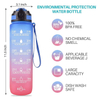 Botellas De Agua a Granel Outdoor Sport Motivational Workout Bpa Water Bottle With Time Marker