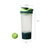 600Ml Tea Infuser Transparent Portable Fancy Custom Plastic Protein Shaker Bottle With Handle