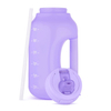 Custom LOGO & Color Half Gallon Motivational Bottle with Time Marker Outdoor Fitness Water Bottle Lid with Locking