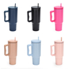 40 oz Hot and Cold Coffee Mug Stainless Steel 304 Insulated Travel Tumbler With Handle and Straw Lid