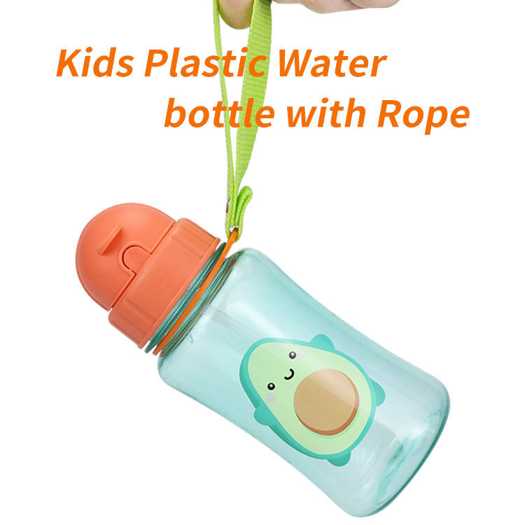 Custom Bpa Free 450Ml 16Oz Toddler Kids Plastic Drink Water Bottle With Cap