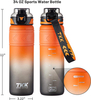 800ml/1000ml Tritan Custom Logo Sport Water Bottle with Straw for School Student Portable and BPA FREE