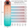 Garrafa 1 Litro Botella De Agua Personalizada 1L Fashionable 1000Ml 1 Liter Motivational Water Bottle for Sport