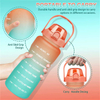 2023 New Design Bottiglia Motivazionale 64Oz 64 Oz Custom Personalised Motivational Sport Water Bottle With Time Marker