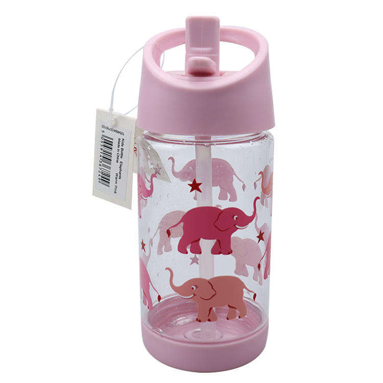 300Ml 400Ml 500Ml Portable Children'S Cartoon Straw Cup Can Be Customized With Color Lovely Pattern and Logo