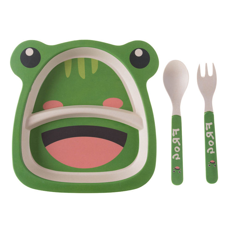 New Bamboo Fiber Children Dinnerware Hot Selling Kids Dinner Set