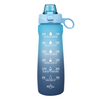 BPA Free 32 oz 1000ml Plastic Sports Bottle Water Leak Proof 1 Liter Bottle Motivational Water Bottle