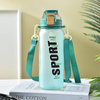 Large Capacity Straight Mouth Plastic Water Cup Portable and Simple 700ml 900ml 1500ml Water Bottle