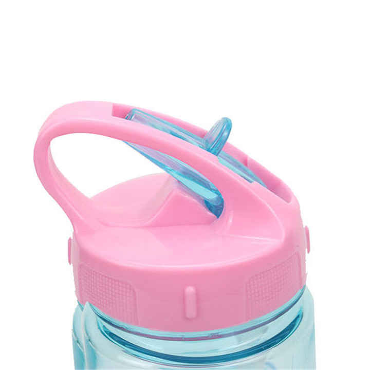 Wholesale Cartoon Pattern School Children Fancy Colorful Bpa Free Tritan Plastic Water Bottle With Straw Handgrip