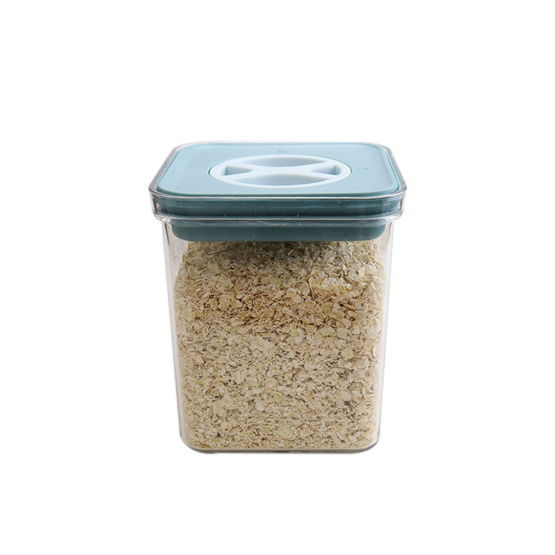 Wholesale Square Clear Air Tight Plastic Food Storage Container With Sealing Lids