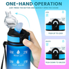 1000ml Plastic Frosted Tritan Bpa Free 1L Sport Kid Gym 32oz Motivational Water Bottle with Custom logo