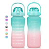 One Gallon Sport Portable Plastic Water Bottle Cheap Bpa Free Drinking Sports Bottle Wide Mouth Tritan Bottle With Scale