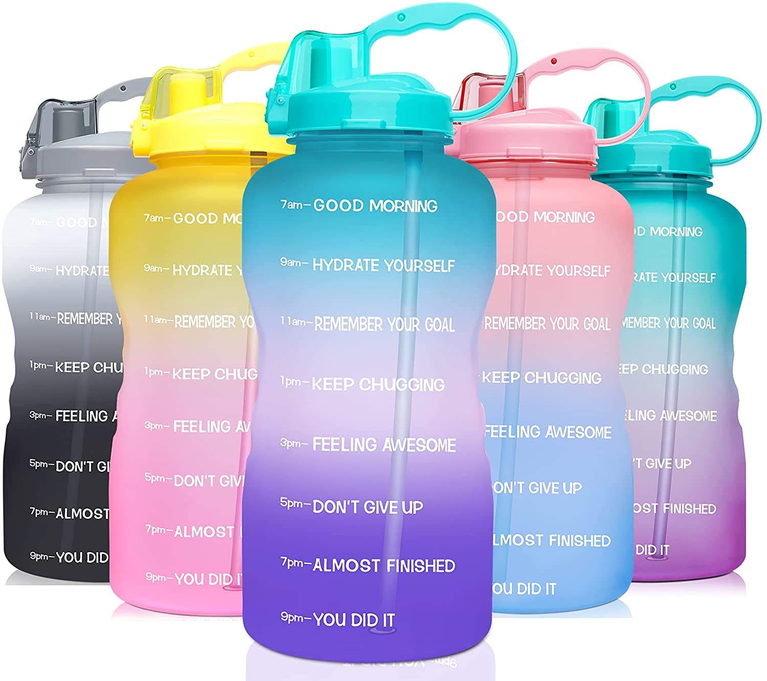 Creative Straw Plastic Water Bottle 2 Liter PC Plastic Sports Water Bottle6 Creative Straw Plastic Water Bottle 2 Liter