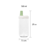 Custom clear Plastic Tea Cup 500ml Bubble Tea Reusable Cup with Straw