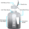 74OZ Leakproof Drinking Water Bottle With Time Marker Straw to Ensure You Drink Enough WaterThroughout the Day for Fitness