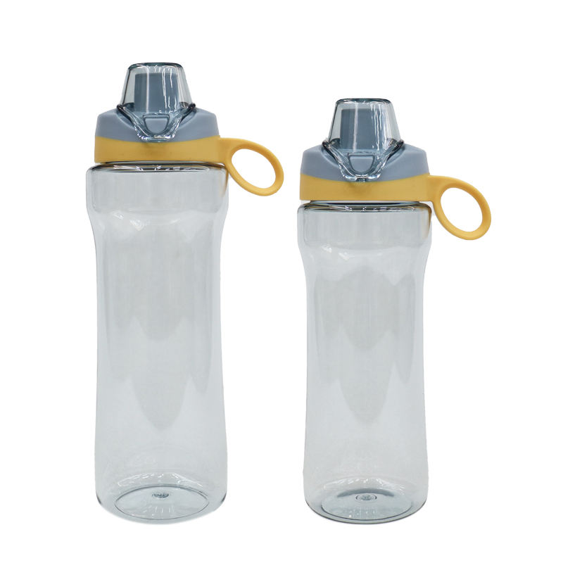 High Quality 650Ml Leakproof Portable Transparent School Cute BPA FREE TRITAN Plastic Water Bottles With Handle