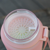 32 oz Motivational Timer Marker Water Bottle with Straw, BPA Free Leakproof Tritian Frosted Portable Fitness Sport Bottle