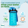 Popular Cartoon Children's Plastic Motivational Sports Drinking Water Bottle Duck Mouth Cup with Straw for Kids