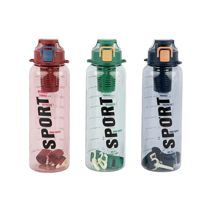1500ML Transparent Bottle TRITAN/PC/PETG Material with Rope Gym Bottle