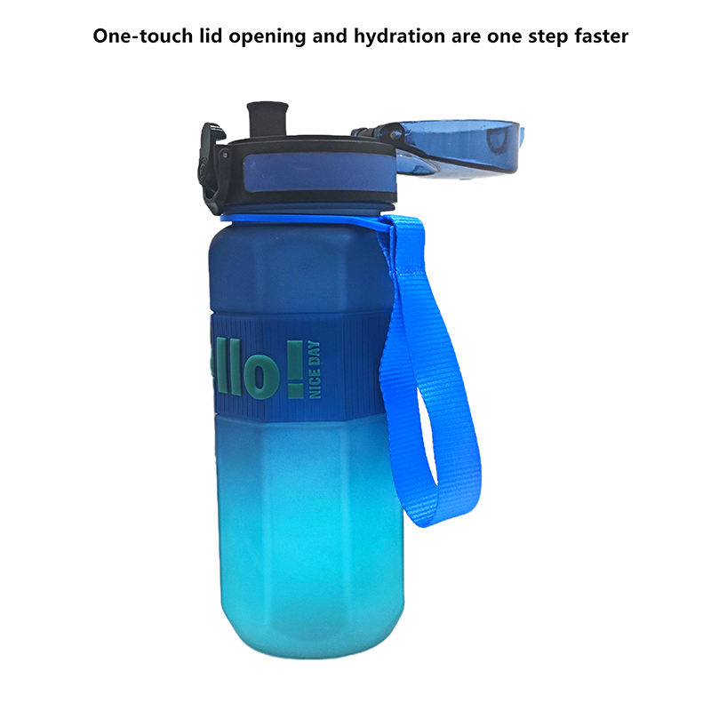Wholesale 750Ml Custom Fancy Motivational Plastic Gym Sports Water Drink Bottle With Scale Sleeve
