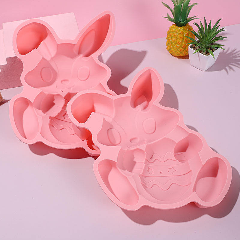 Kitchen Food Grade Silicone Baking Pan Set Rabbit Shape Cake Mold Bakeware Sets Silicone Baking Mould