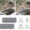 Silicone Sink Water Splash Catcher Pad Behind Faucet for Kitchen Bathroom Sink Draining Mat