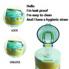 750ml PC Material Plastic Sports Drinking Bottle with Sipper for Children and Adults
