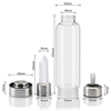 750Ml Infused Crystals Healing Stones Unique Eco Friendly Transparent Glass Water Drink Bottle
