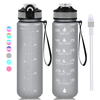 32oz 1L Tritan PCTG BPA Free Gym Gallon Custom Sport Motivational Plastic Water Bottle with Straw Time Marker Custom logo