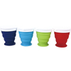 Silicone Folding Coffee Cup Portable Travel Reusable Collapsible Drink Bottle With Lids