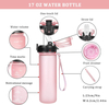 Sport Children Water Bottle with Two Lids Chug & Straw BPA Free Tritan Reusable Drinking Bottles for Kids
